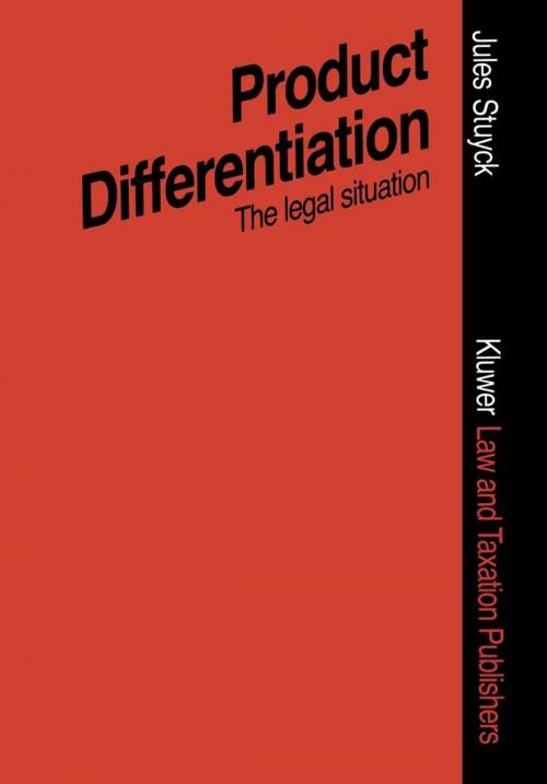 Cover of the book Product Differentiation in Terms of Packaging Presentation, Advertising, Trade Marks, ETC. by Jules Stuyck, Springer Netherlands