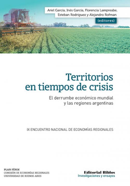 Cover of the book Territorios en tiempos de crisis by Ariel  García, Esteban Rodríguez, Florencia Lampreabe, Inés García, Editorial Biblos