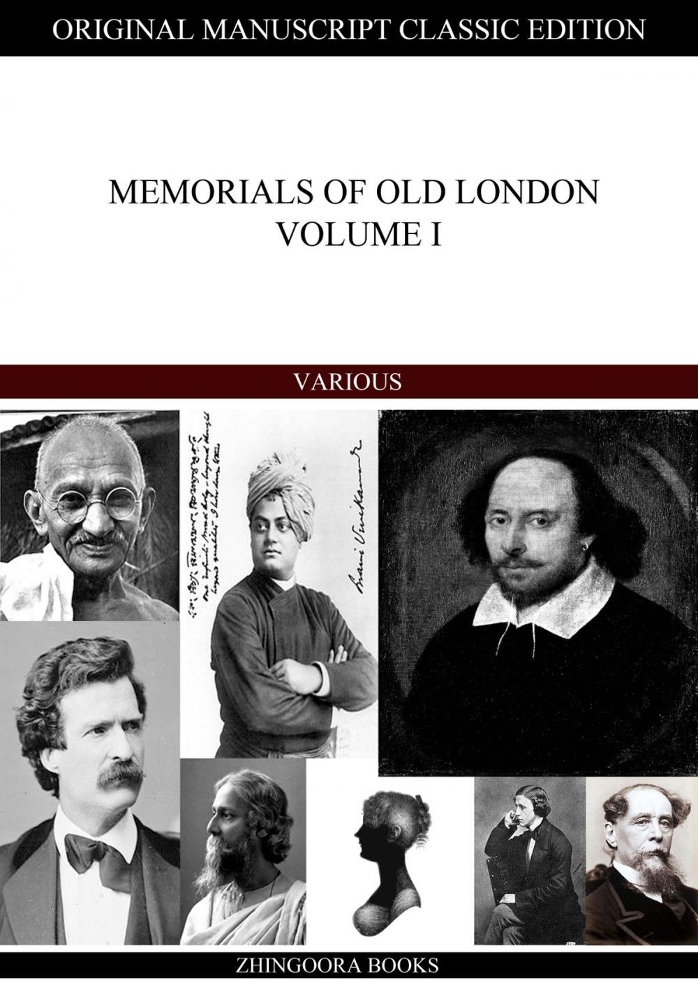 Big bigCover of Memorials Of Old London Volume I
