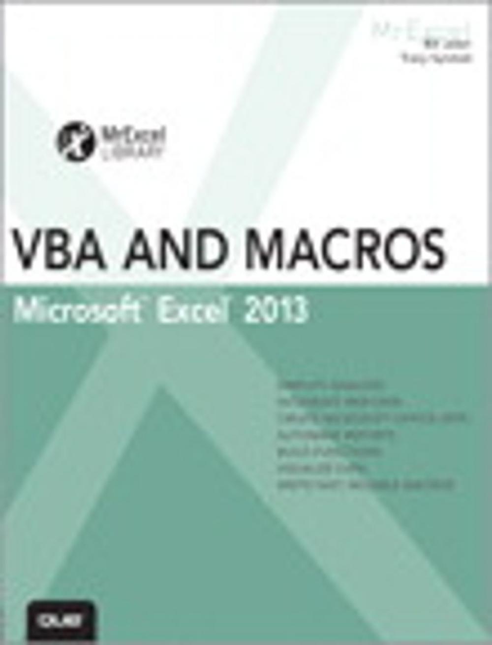 Big bigCover of Excel 2013 VBA and Macros