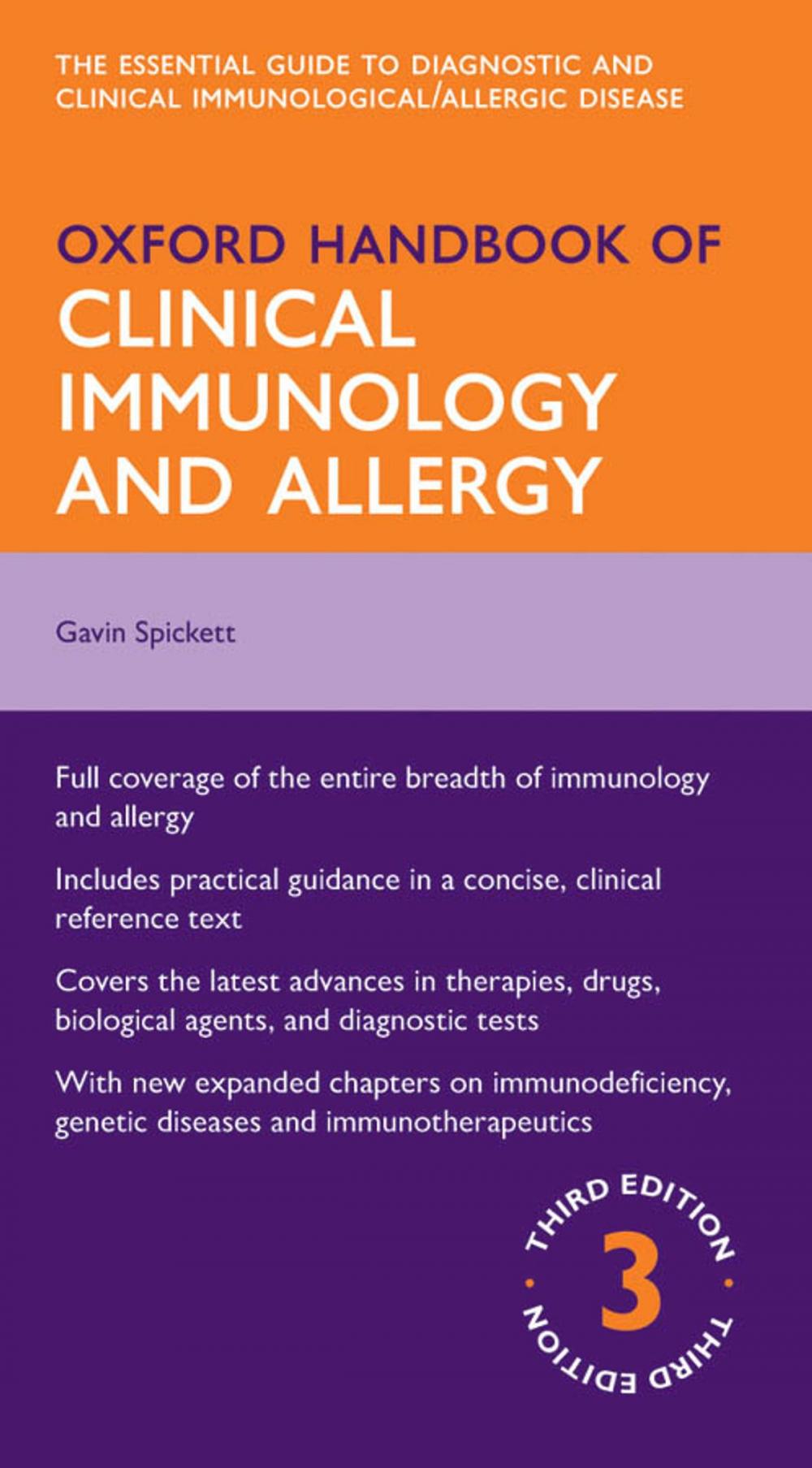 Big bigCover of Oxford Handbook of Clinical Immunology and Allergy