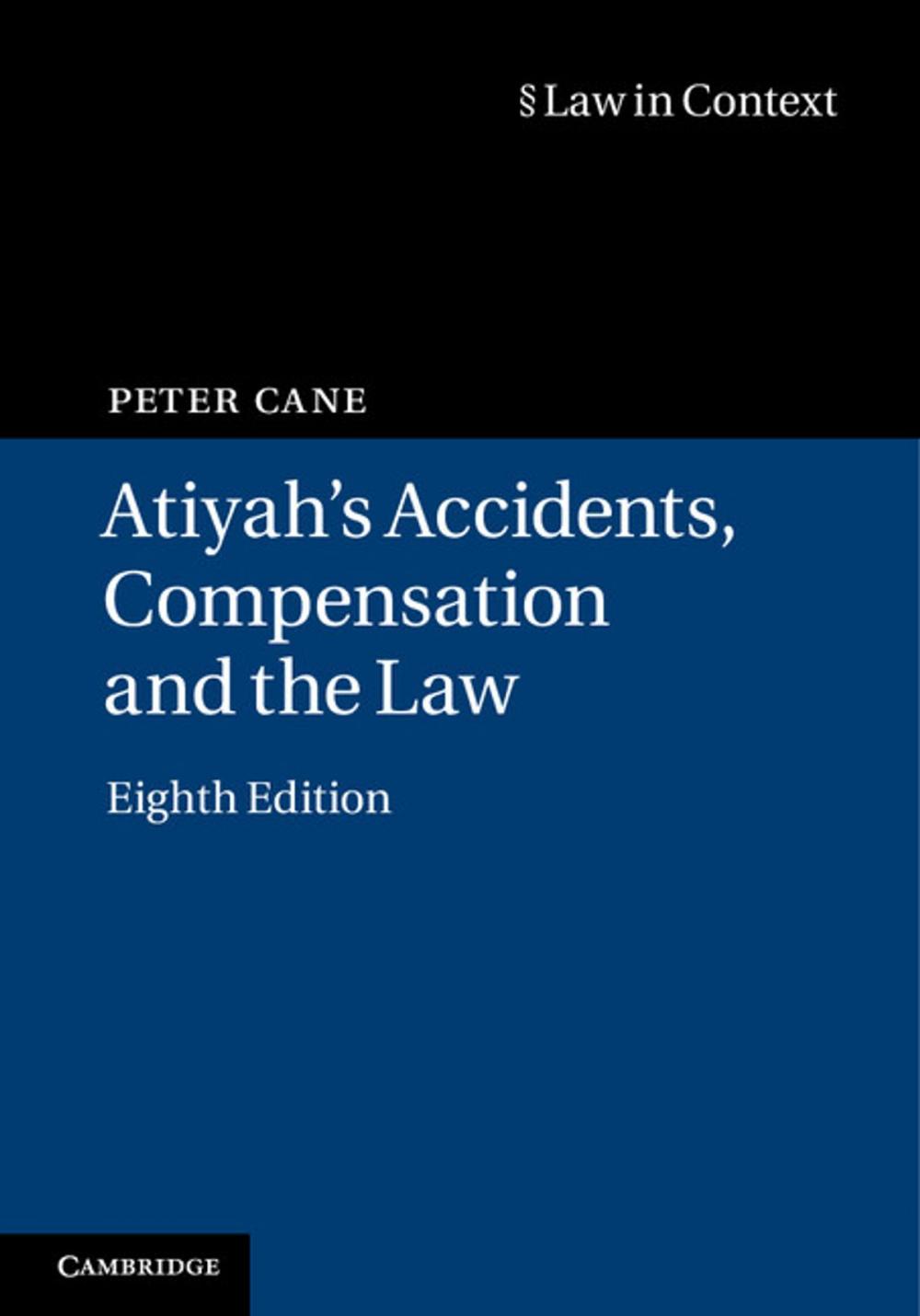 Big bigCover of Atiyah's Accidents, Compensation and the Law