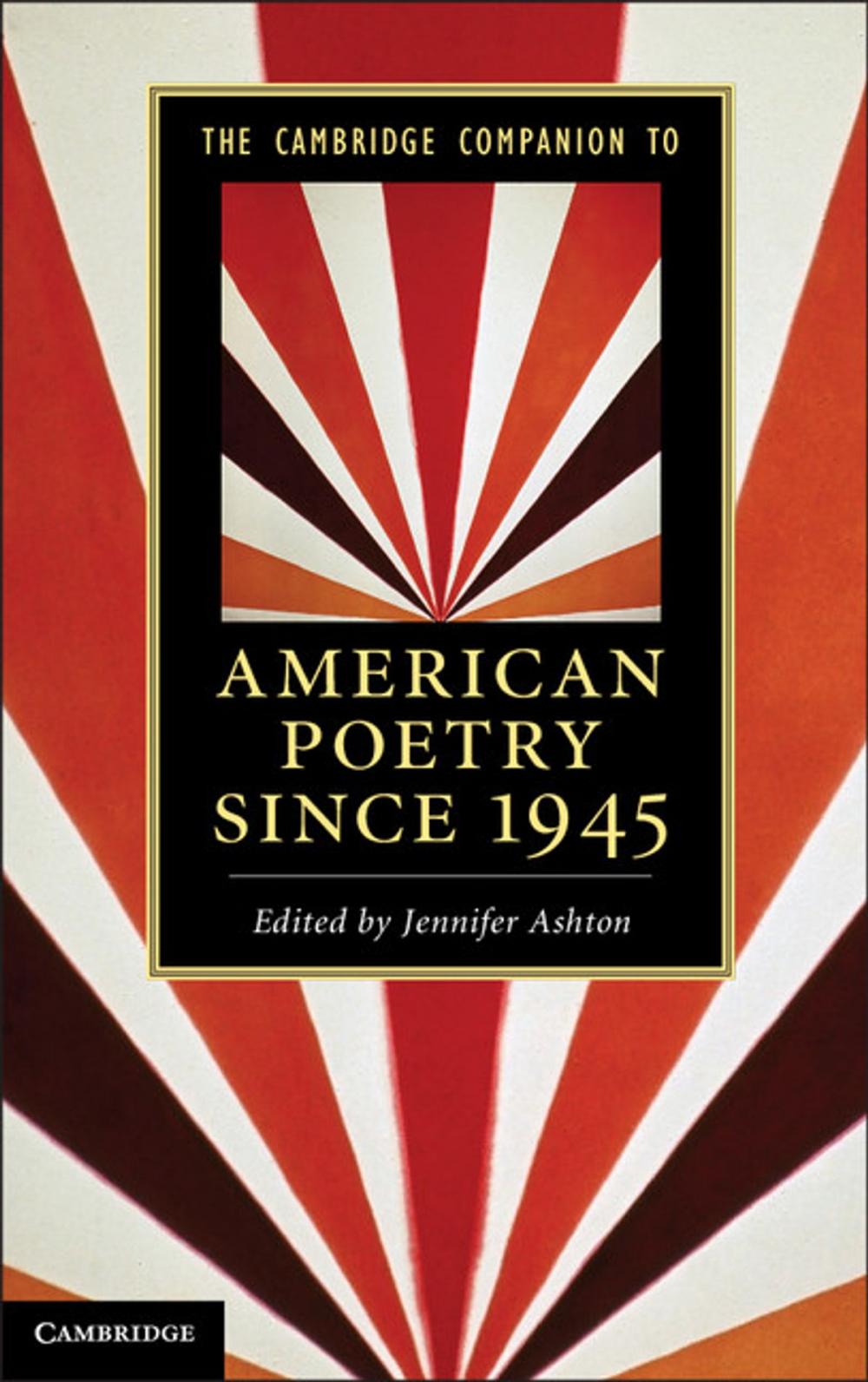 Big bigCover of The Cambridge Companion to American Poetry since 1945