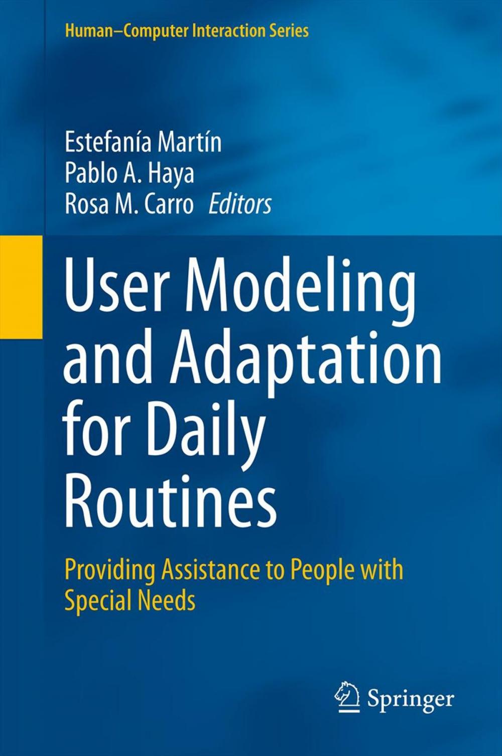 Big bigCover of User Modeling and Adaptation for Daily Routines