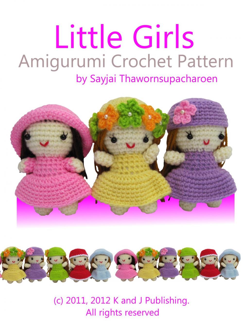 Big bigCover of Little Girls Amigurumi Crochet Pattern
