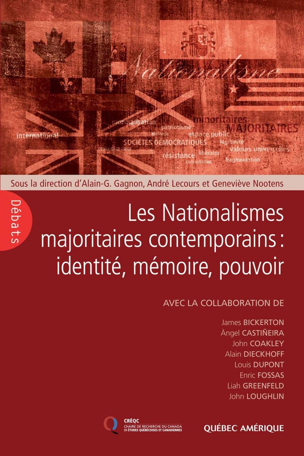 Big bigCover of Les Nationalismes majoritaires contemporains: identité, mémoire, pouvoir