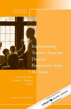 Cover of the book Implementing Transfer Associate Degrees: Perspectives From the States by William Irwin