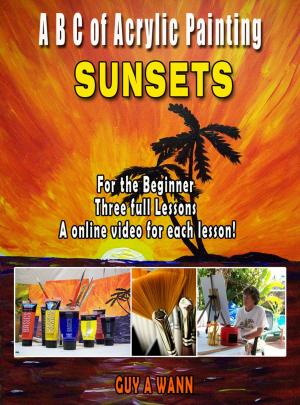 Book cover of A B C of Acrylic Painting-Sunsets