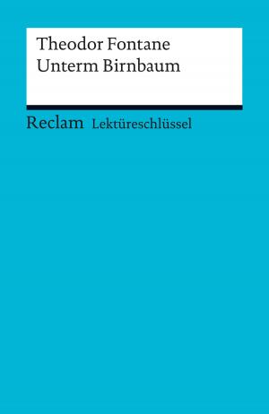 Cover of the book Lektüreschlüssel. Theodor Fontane: Unterm Birnbaum by Jonas Pfister