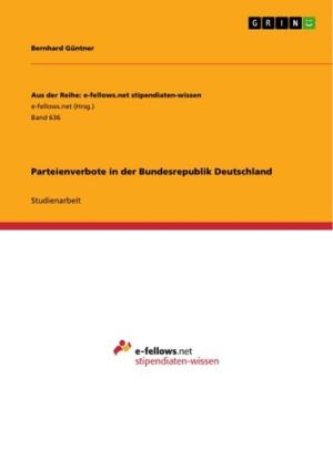 Cover of the book Parteienverbote in der Bundesrepublik Deutschland by Anna Pfeilsticker