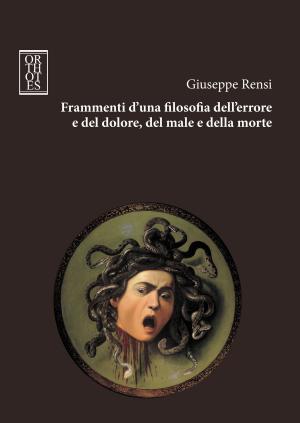 Cover of the book Frammenti d'una filosofia dell’errore e del dolore, del male e della morte by Sergio Benvenuto