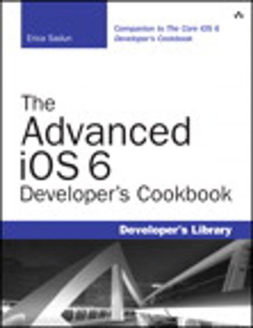 Cover of the book The Advanced iOS 6 Developer's Cookbook by Erica Sadun, Pearson Education