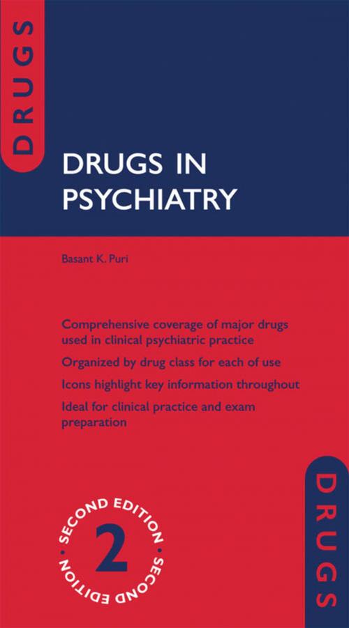 Cover of the book Drugs in Psychiatry by Basant K. Puri, OUP Oxford
