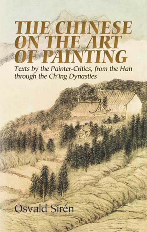 Cover of the book The Chinese on the Art of Painting by Osvald Sirén, Dover Publications