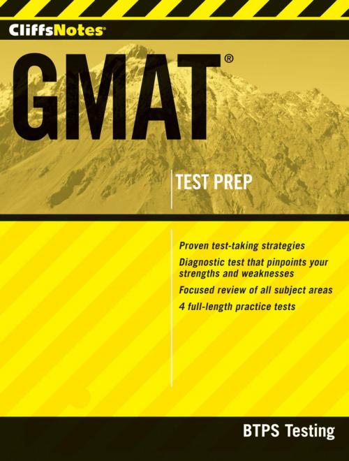 Cover of the book CliffsNotes GMAT by BTPS Testing, Wiley
