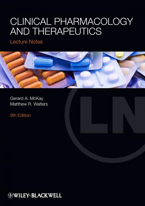 Cover of the book Clinical Pharmacology and Therapeutics by Gerard A. McKay, Matthew R. Walters, Wiley