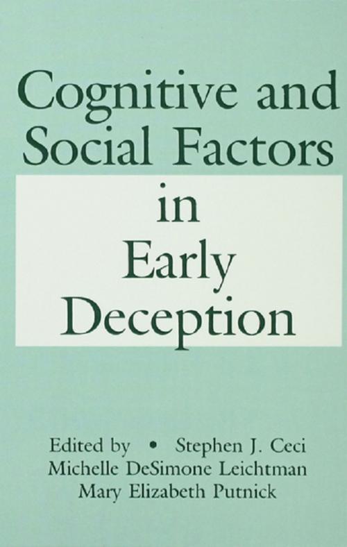 Cover of the book Cognitive and Social Factors in Early Deception by , Taylor and Francis