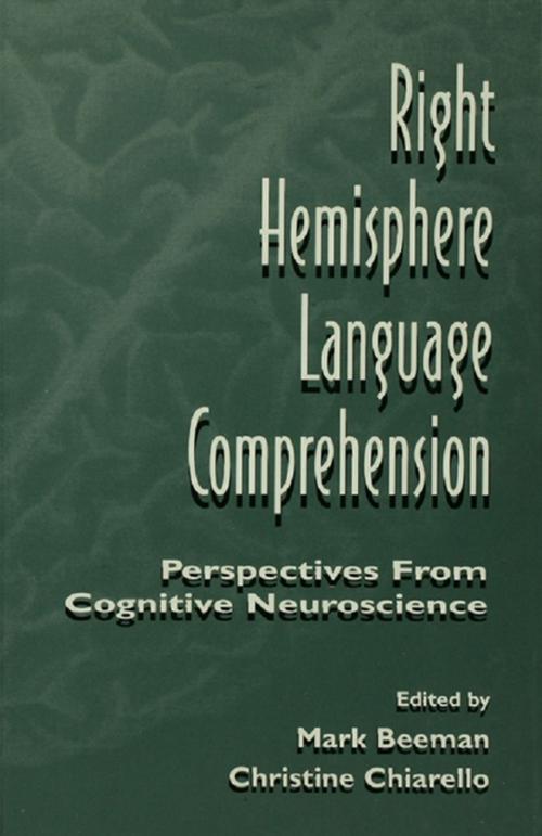 Cover of the book Right Hemisphere Language Comprehension by , Taylor and Francis