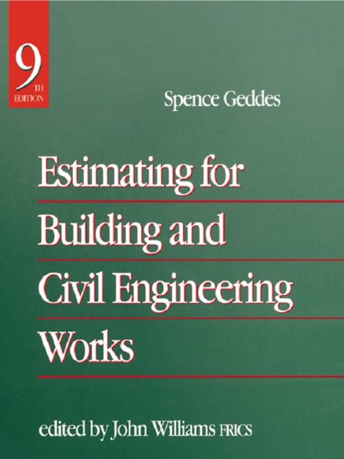 Cover of the book Estimating for Building & Civil Engineering Work by John Williams, Spence gedes, CRC Press