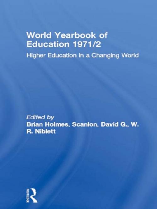 Cover of the book World Yearbook of Education 1971/2 by , Taylor and Francis