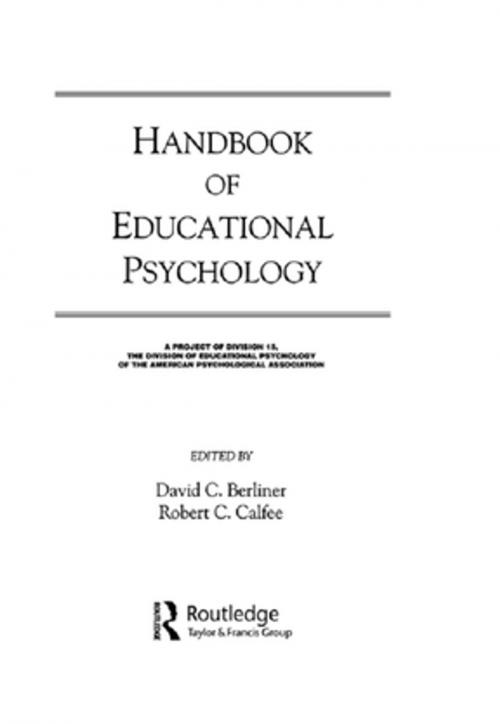 Cover of the book Handbook of Educational Psychology by , Taylor and Francis