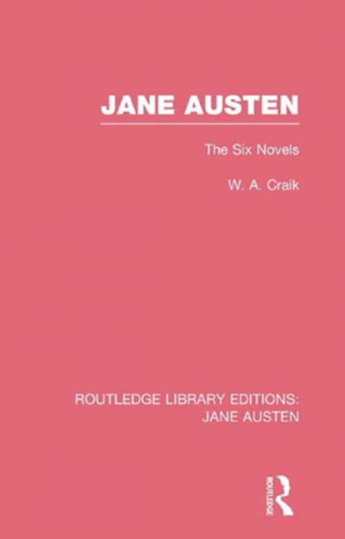 Cover of the book Jane Austen (RLE Jane Austen) by Wendy Craik, Taylor and Francis