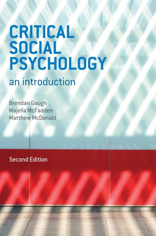 Cover of the book Critical Social Psychology by Majella McFadden, Matthew McDonald, Brendan Gough, Macmillan Education UK