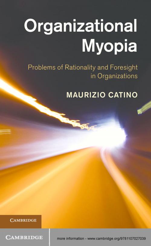 Cover of the book Organizational Myopia by Maurizio Catino, Cambridge University Press