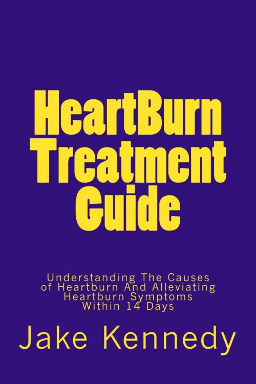 Cover of the book HeartBurn Treatment Guide: Understanding The Causes of Heartburn And Alleviating Heartburn Symptoms Within 14 Days by Jake Kennedy, Jake Kennedy