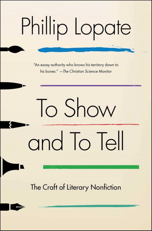 Cover of the book To Show and to Tell by Phillip Lopate, Free Press