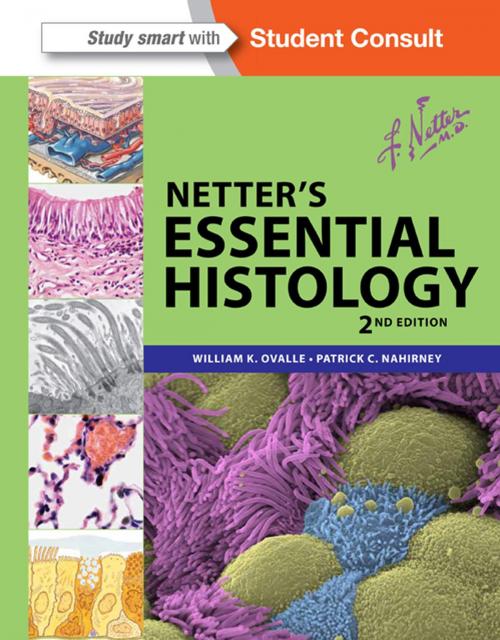 Cover of the book Netter's Essential Histology E-Book by William K. Ovalle, PhD, Patrick C. Nahirney, PhD, Elsevier Health Sciences