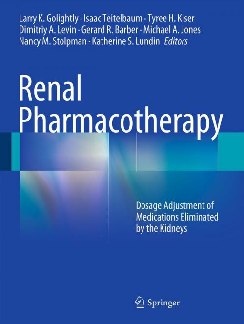 Cover of the book Renal Pharmacotherapy by , Springer New York