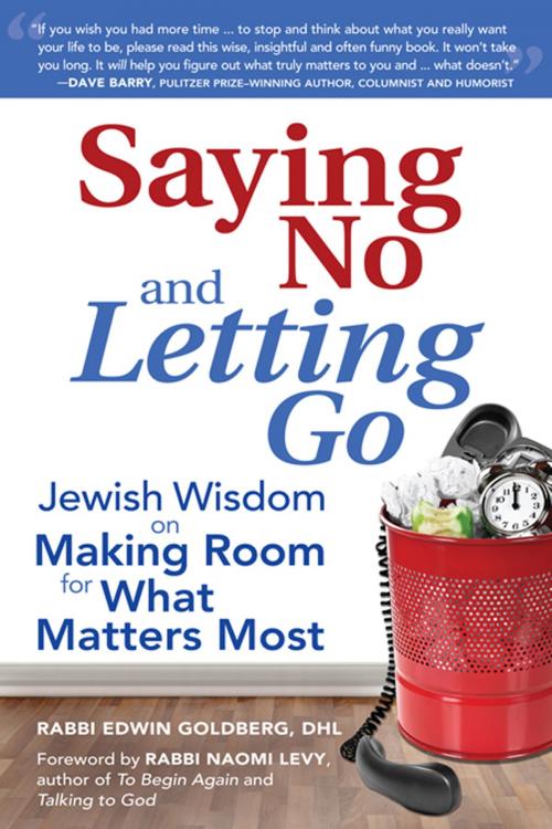 Cover of the book Saying No and Letting Go by Rabbi Edwin Goldberg, DHL, Jewish Lights Publishing