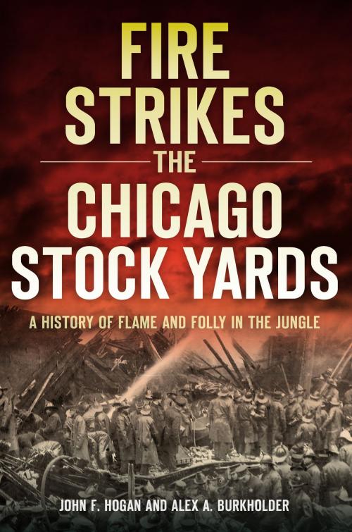 Cover of the book Fire Strikes the Chicago Stock Yards by John F. Hogan, Alex A. Burkholder, Arcadia Publishing Inc.