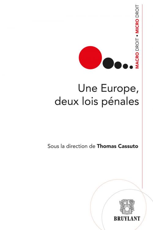 Cover of the book Une Europe, deux lois pénales by John Thomas, Bruylant