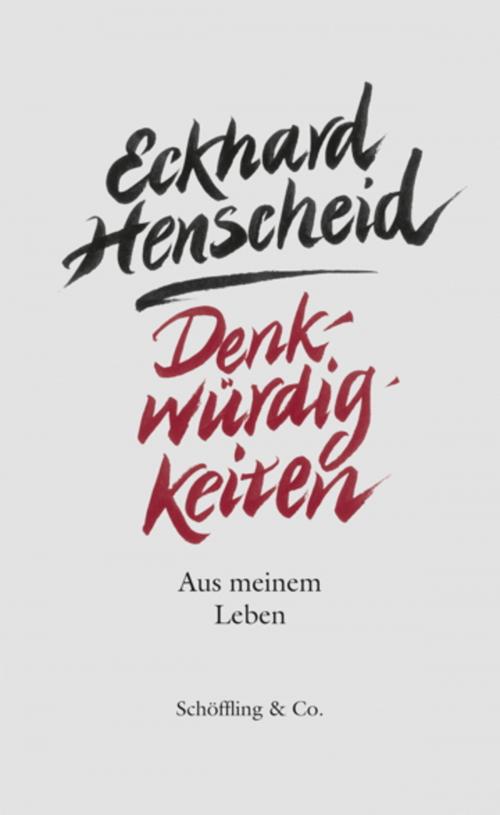 Cover of the book Denkwürdigkeiten by Eckhard Henscheid, Schöffling & Co.