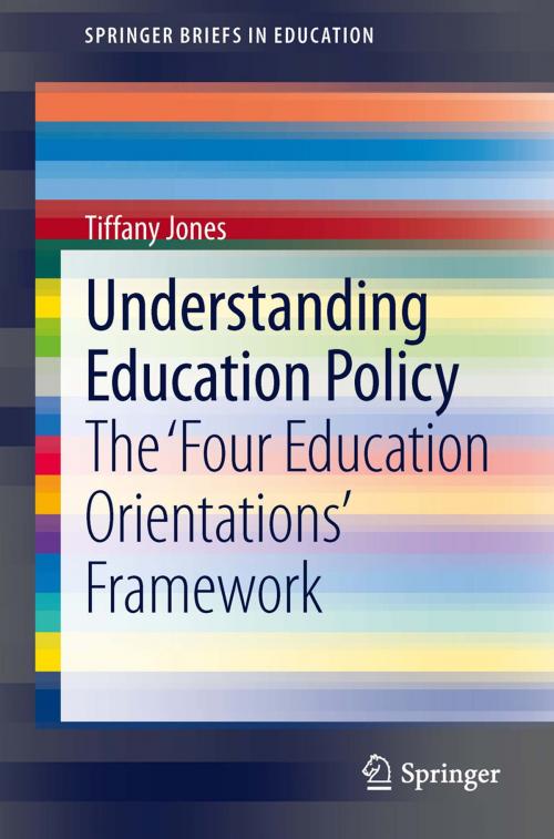 Cover of the book Understanding Education Policy by Tiffany Jones, Springer Netherlands