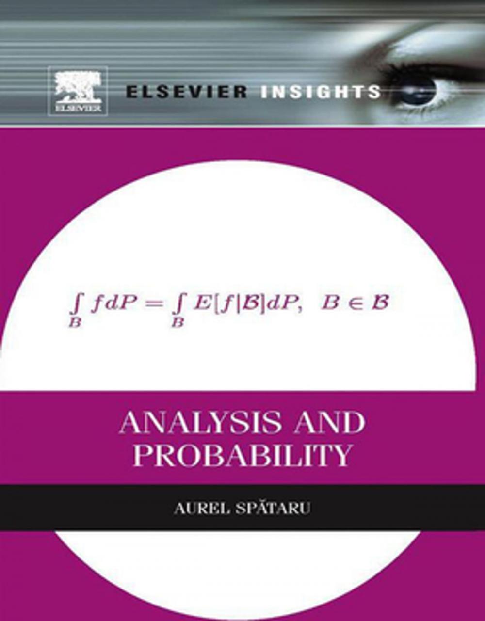Big bigCover of Analysis and Probability