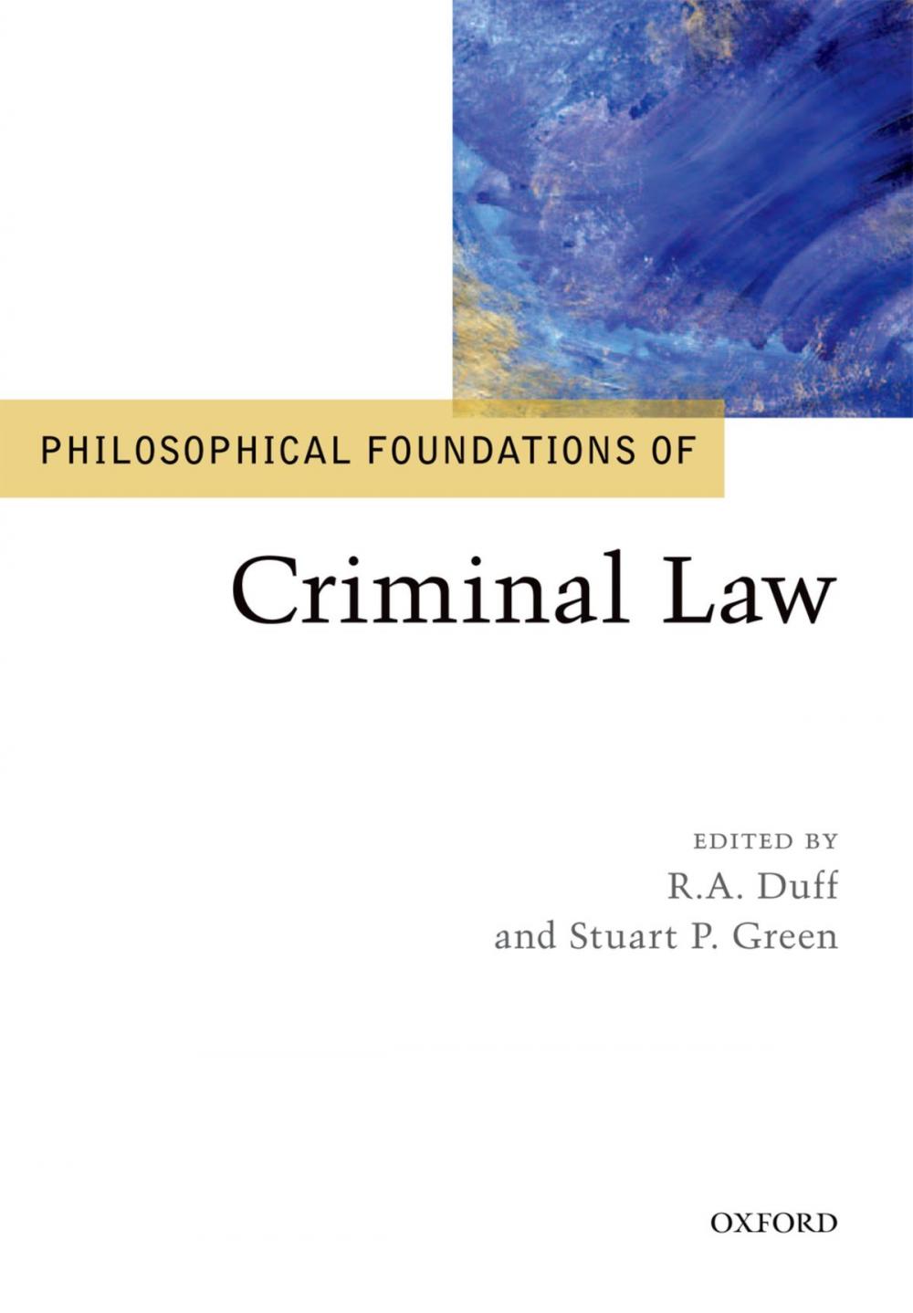 Big bigCover of Philosophical Foundations of Criminal Law