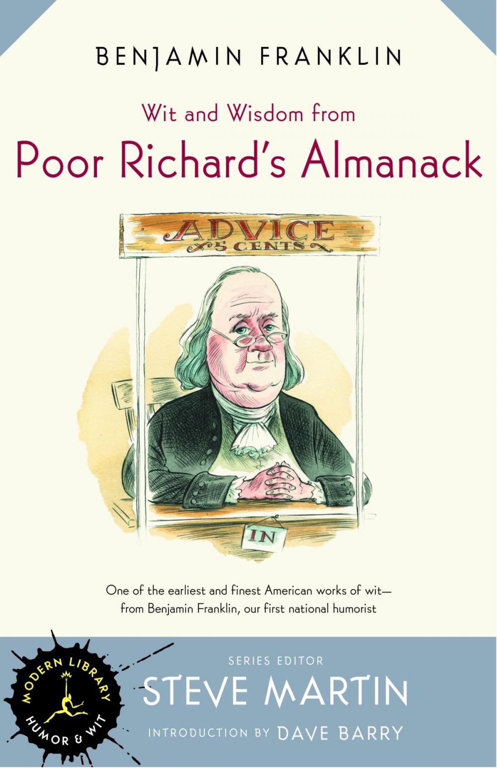 Big bigCover of Wit and Wisdom from Poor Richard's Almanack