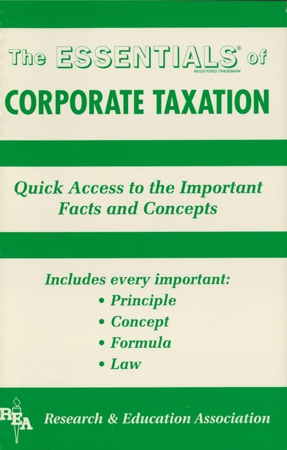 Big bigCover of Corporate Taxation Essentials