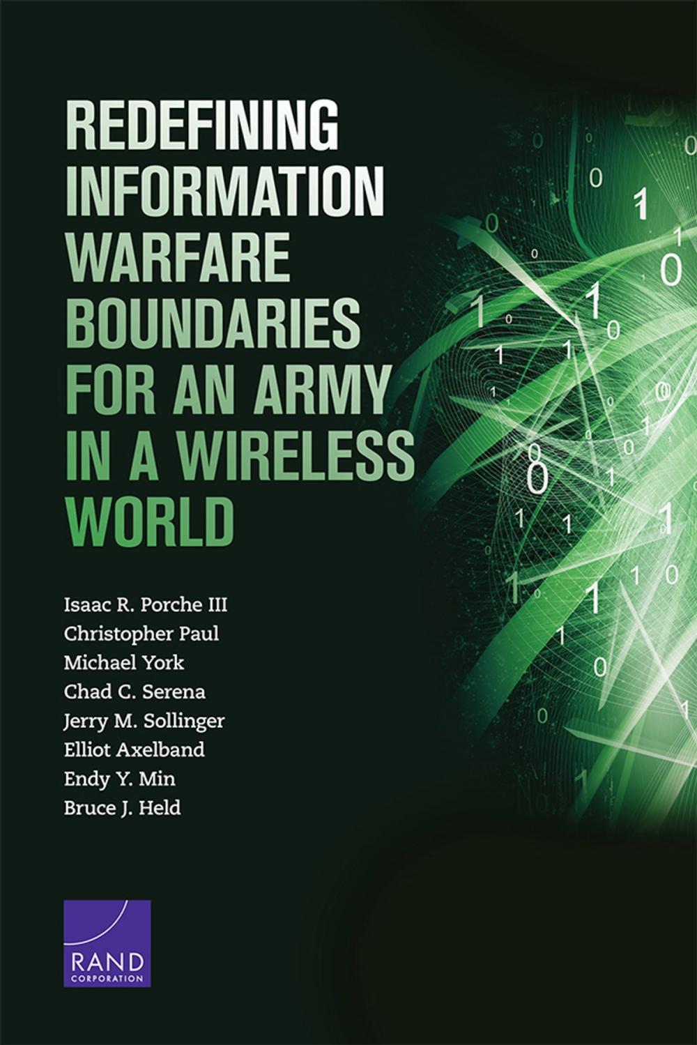 Big bigCover of Redefining Information Warfare Boundaries for an Army in a Wireless World