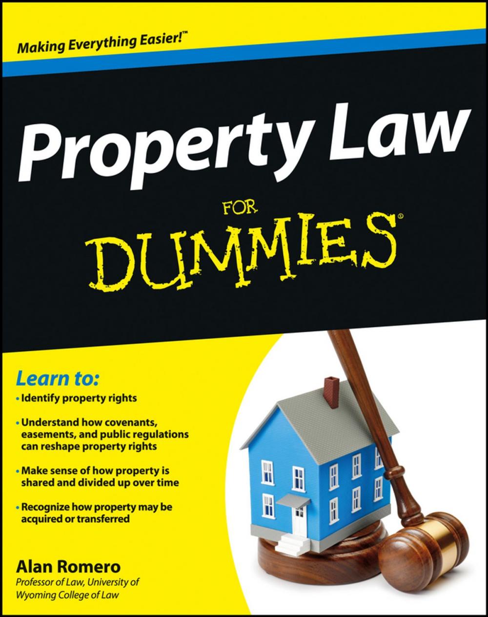 Big bigCover of Property Law For Dummies