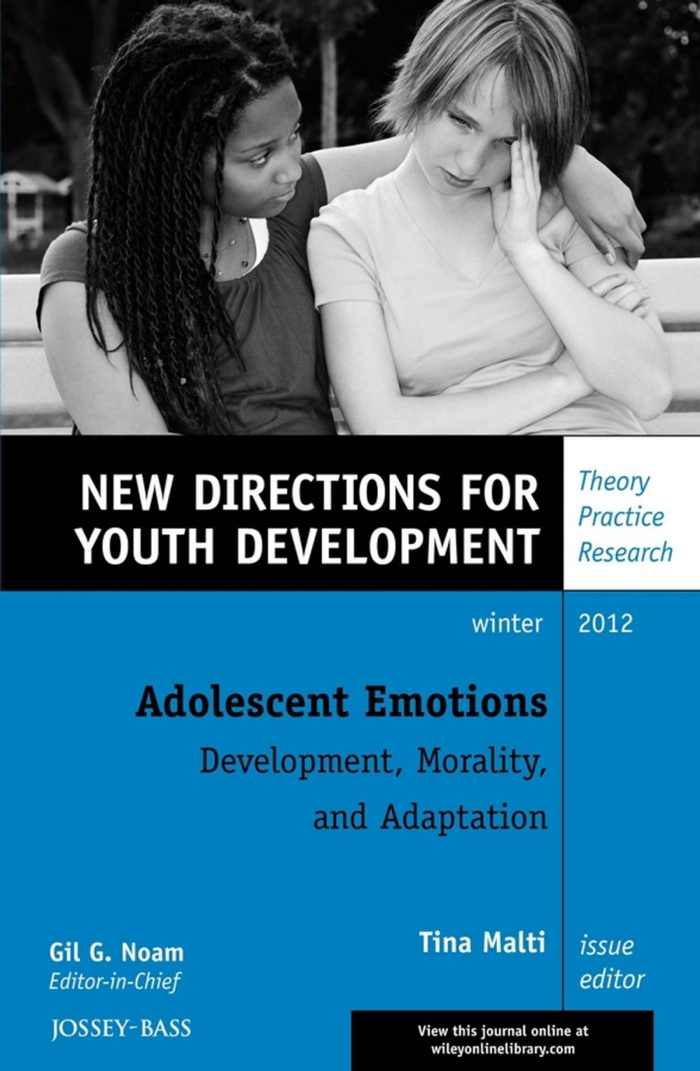 Big bigCover of Adolescent Emotions: Development, Morality, and Adaptation