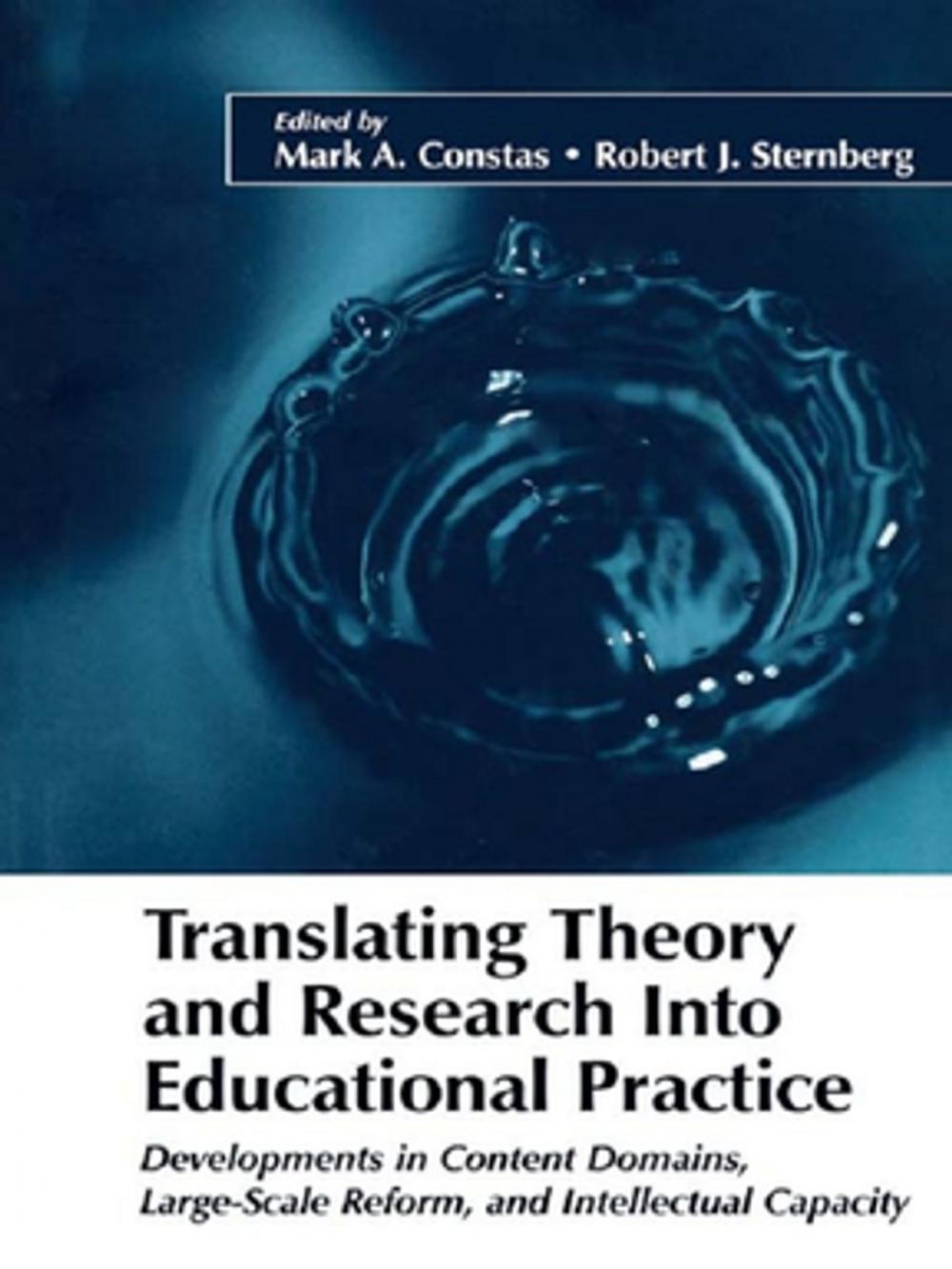 Big bigCover of Translating Theory and Research Into Educational Practice