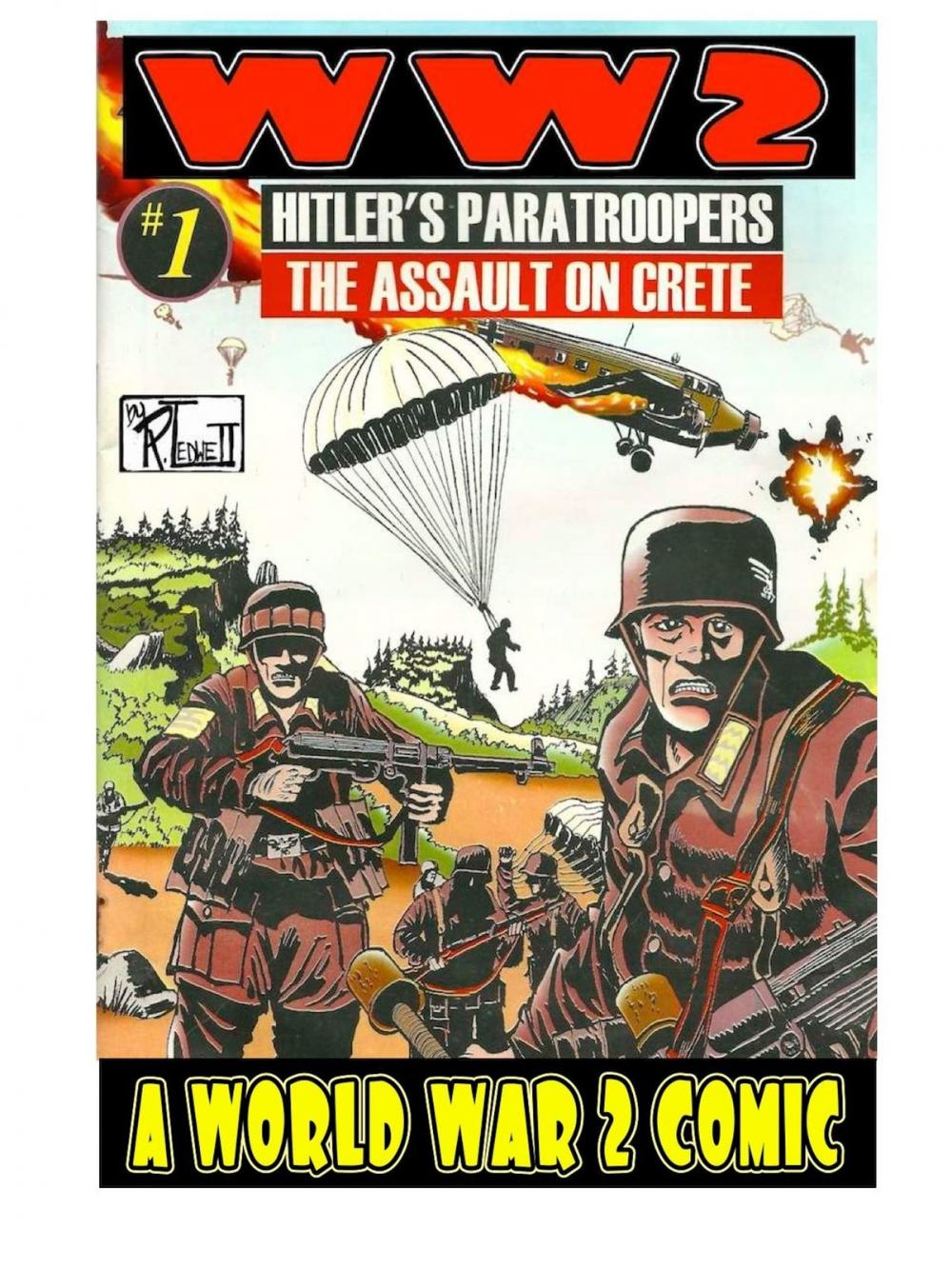 Big bigCover of World War 2 Hitler's paratroopers the Assault on Crete