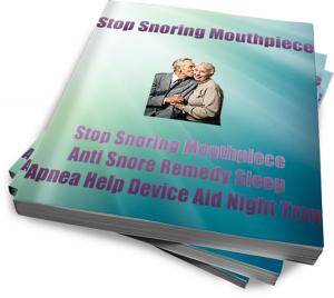 Book cover of Stop Snoring Mouthpiece's.