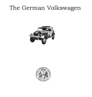 Book cover of The German Volkswagen