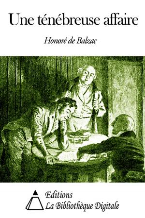 Cover of the book Une ténébreuse affaire by Jean Aicard
