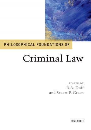 Cover of Philosophical Foundations of Criminal Law